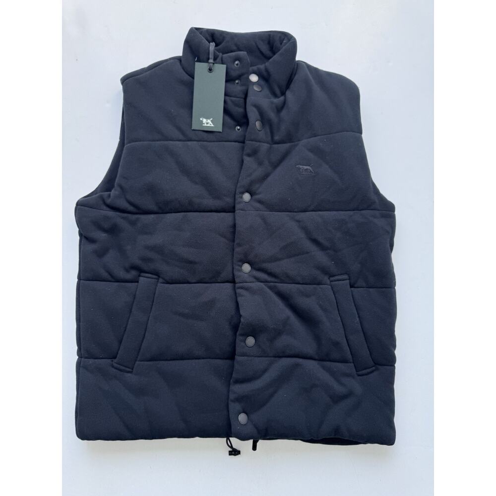 RODD & GUNN Lake Ferry Fest Quilted Vest Mens Black